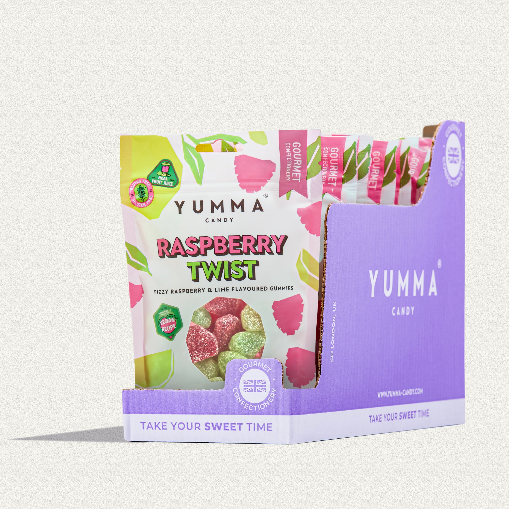 Raspberry Twist Pouch Bundle (7 x 138g) – Yumma Candy